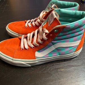 Vans SK8 Hi Checkerboard Skate Shoes